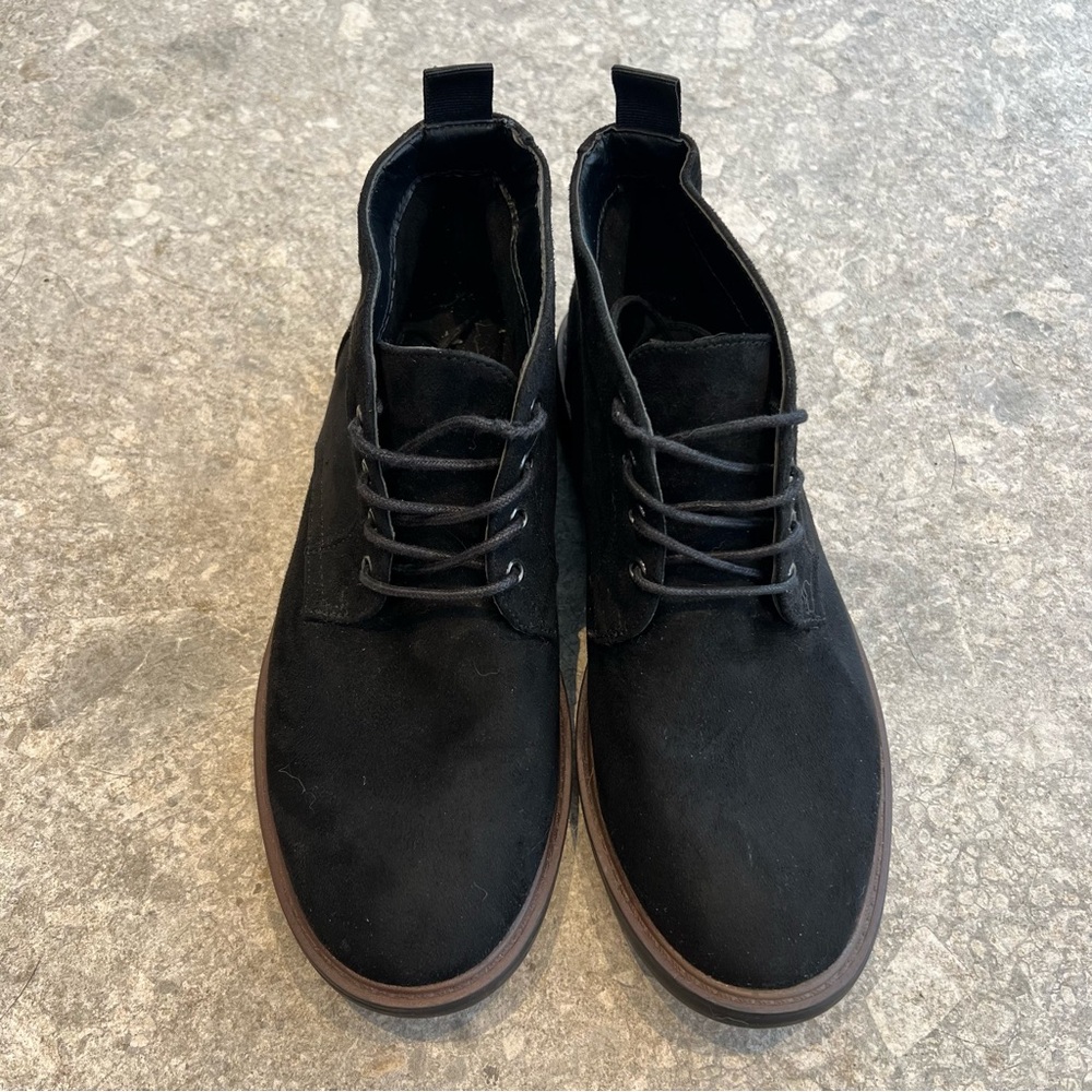 Alfani black suede dress shoes